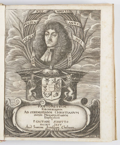 Pantometrum Kircherianum, hoc est, Instrumentum Geometricum novum, à Celeberrimo Viro P. Athanasio Kirchero ante hac inventum, nunc decem Libris, universam paenè Practicam Geometriam complectentibus explicatum, perspicuisque demonstrationibus illustratum…