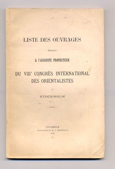 Liste des ouvrages offerts a l’auguste protecteur…