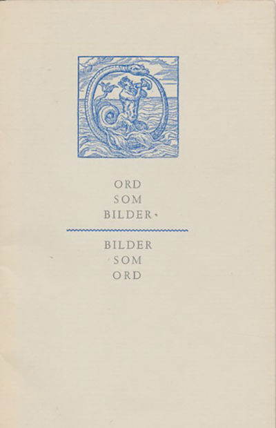 Ord som bilder, bilder som ord. Enligt Emblematum…