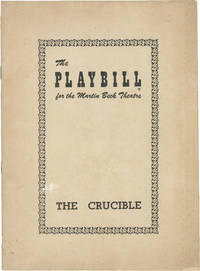 cover of The Crucible (Original playbill for the Broadway premiere of the 1953 production)