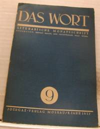 Das Wort. 9/1937. Literarische Monatsschrift.