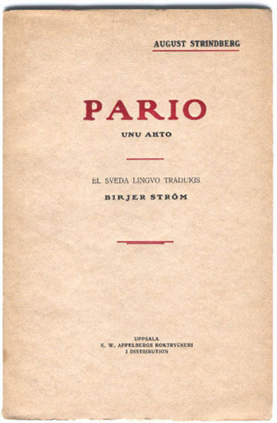Pario. Uno akto. El sveda lingvo tradukis Birjer…