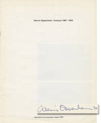 Dennis Oppenheim: Catalyst 1967-1970 (Signed original program from a 1970 exhibition)