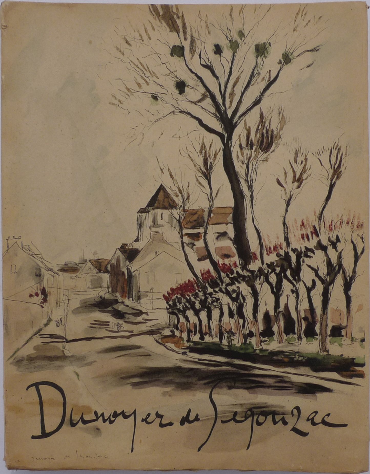 Gravure Originale André Dunoyer De Segonzac - 'La Mêlée De Rugby' - Art Français XXème