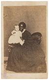 Carte de Visite of a African-American Caregiver with a White Baby