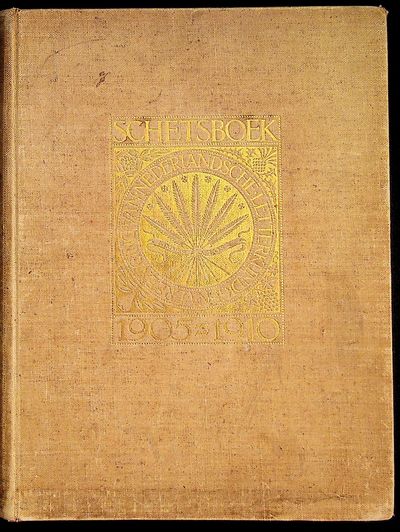 Schetsboek: Eene Verzameling Gedichten en Prozastukken, met Portretten van eenige Inzenders, Leden der Vereeniging van Nederlandsche Letterkundigen 1905 - 1910 [Sketchbook: A Collection of Poems and Prose Pieces, with Portraits of Some Entrants, Members of the Association of Dutch Literatures 1905 - 1910]