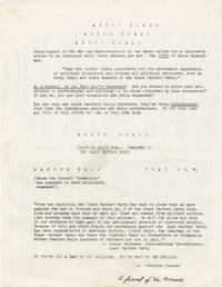 image of Original flyer for a speaking engagement by Artie Seale, 1970