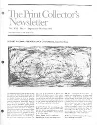 "Print Collector's Newsletter: Vol. XVI, No.4, September-October 1985"