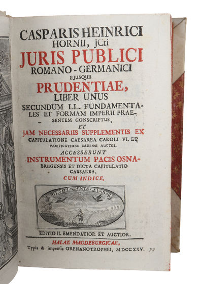 Juris publici Romano-Germanici eiusque prudentiae, liber unus. Editio II, Emendatior et auctior (+) Herr Röm. Kayserl. Majestät. Caroli VI Wahl-Capitulation und Reversales (photo 4)