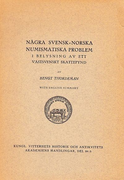 Några svensk-norska numismatiska problem i…