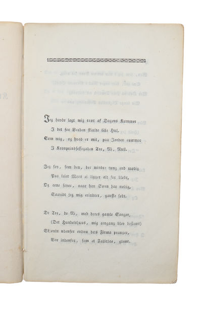 Drømmen i Kronprinsessegaden No 390, Natten før den 28de October. En dansk Fortælling, Af Salig Baggesen. + Den opstandne Sang. Et Blomst. Hendes Kongelige Høihed Kronprindsesse Caroline helliget den 28de October. - [DEDIKATIONSEKSEMPLAR] (photo 2)