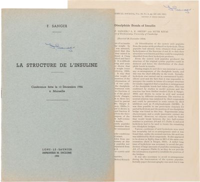 Two Offprints on the Structure of Insulin; La Structure de l’Insuline [and] The Disulphide Bonds of Insulin