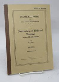 cover of Observations of Birds and Mammals in Central British Columbia