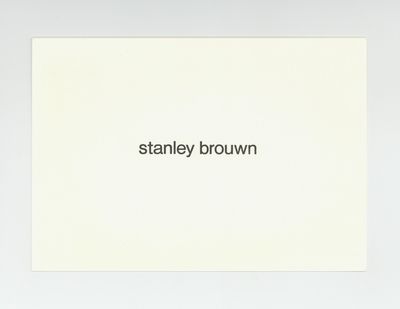 Exhibition postcard: stanley brouwn (16 January-10 February 1990)