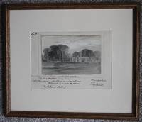 Edward Lear Original Tennyson Drawing Illustration from "The Palace of Art" Stratton House Hampshire