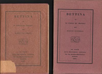 BETTINA ou le Culte de Balzac.