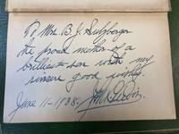 SIT DOWN WITH JOHN L. LEWIS INSCRIBED BY LEWISH TO SULZBERGER'S MOTHER