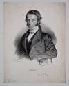 Portrait of Andral, lithograph by Maurer. 29x22.5cm