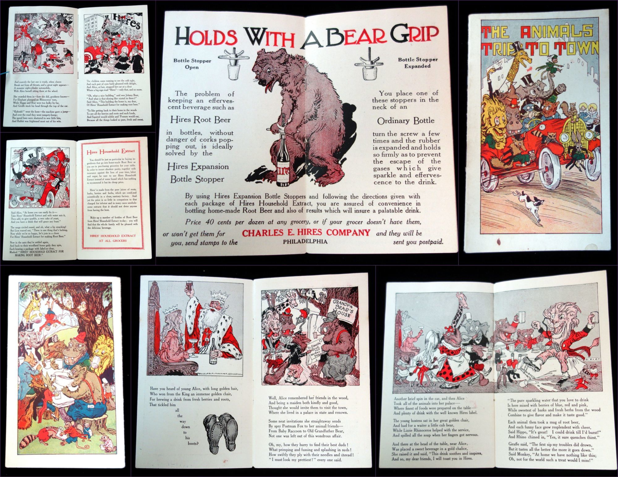 The Animals Trip To Town, Advertising Booklet