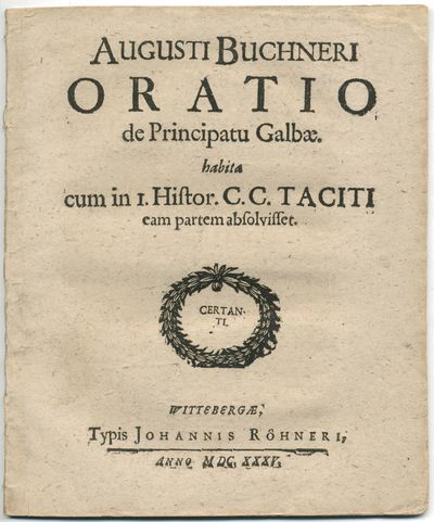 Oratio de principatu Galbae habita cum in I.…