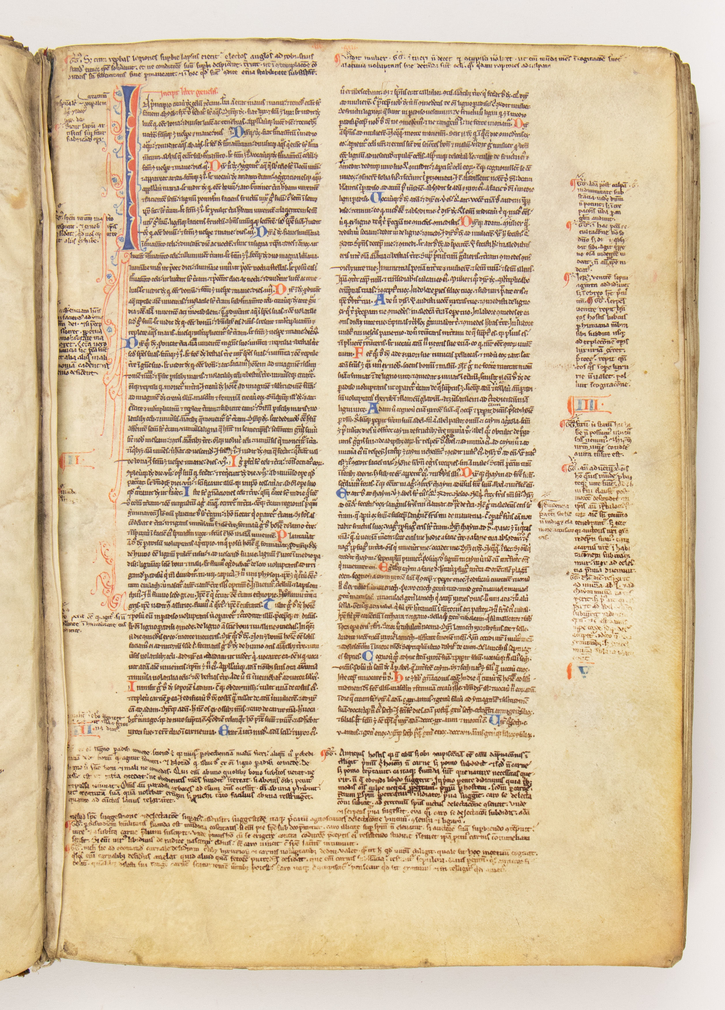 Decorated manuscript on vellum, in Latin by with prologues and the Interpretations of Hebrew