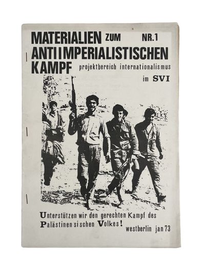 Rare Pro-Palestine German Magazine Materialien zum Antiimperialistischen Kampf - 1973