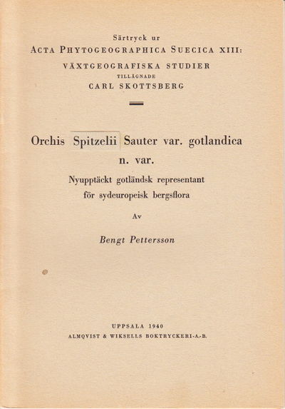 Orchis Spitzelii Sauter var. gotlandica n. var.…