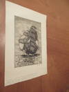 Original Etching "She Trimmed Her Yards And She Slanted South / With Her Royals Set And Abone In Her Mouth", By Stanley Harrod