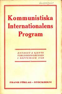 Kommunistiska internationalens program. Antaget å…
