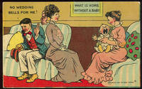 COMIC CARD OF VICTORIAN COUPLE NO WEDDING BELLS