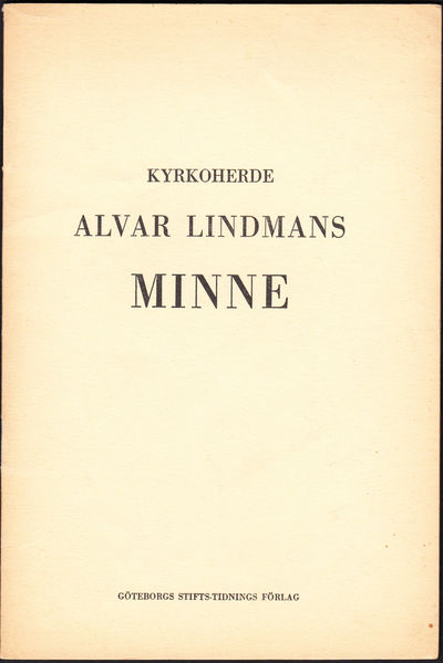 Likpredikan vid kyrkoherde Alvar Gustaf Lindmans…