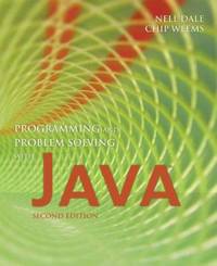 Programming and Problem Solving with Java