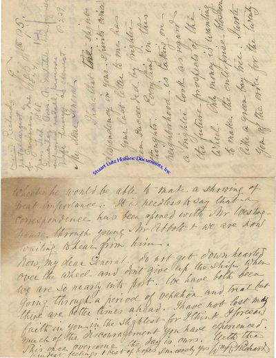 Robert Hallowell Richards Writes About George Westinghouse: Mr. Westinghouse Expressed A Desire To Try Our Wheel With His New Motor Believing That What Was Said Of The Wheel Was True That With One Motor & These Wheels He Would Be Able To Make A Showing Of Great Importance