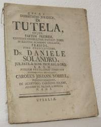 Dissertatio juridica, de tutela, cujus partem…