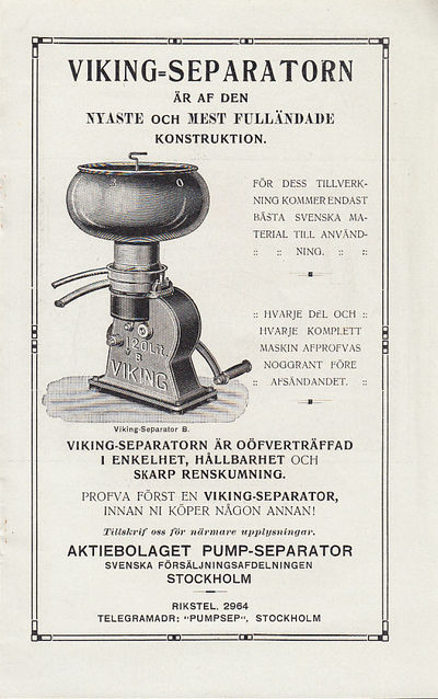 Viking-separatorn är af den nyaste och mest…