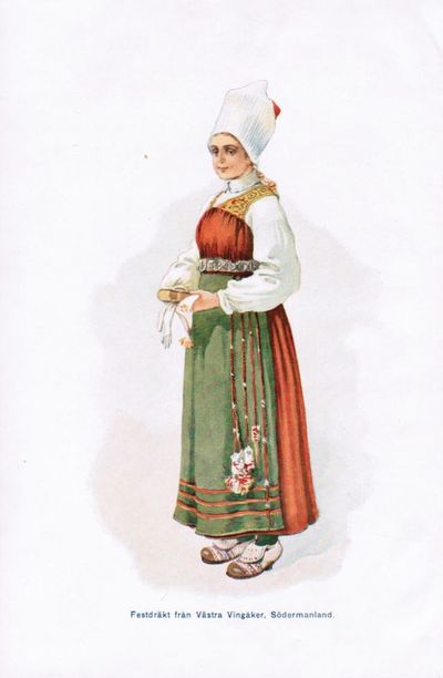Svenska allmogens liv. I folksed, folktro och folkdiktning. Med 5 färgplanscher och 290 illustrationer i texten. Andra upplagan. (photo 2)