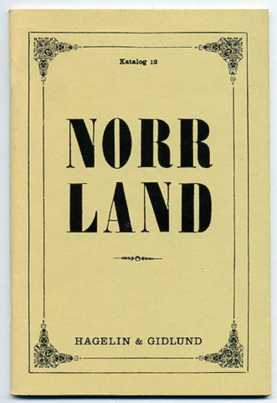 Hagelin & Gidlund. Katalog 12. Norrland.…