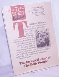image of The Body Politic: a magazine for lesbian/gay liberation; #135, February, 1987; The Farewell issue of the Body Politic