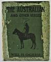 The Australian and other Verses 1st Edition Signed by Will H. Ogilvie and with postcard hand-written by Ogilvie's wife concerning the sending of the book to Selkirk, Scotland, for the poet to autograph