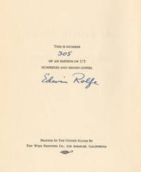 First Love and other poems (signed)