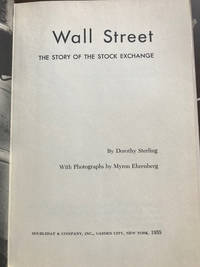 Wall Street by Sterling, Dorothy - 1955