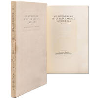 In Memoriam William Loring Andrews MDCCCXXXVII-MCMXX