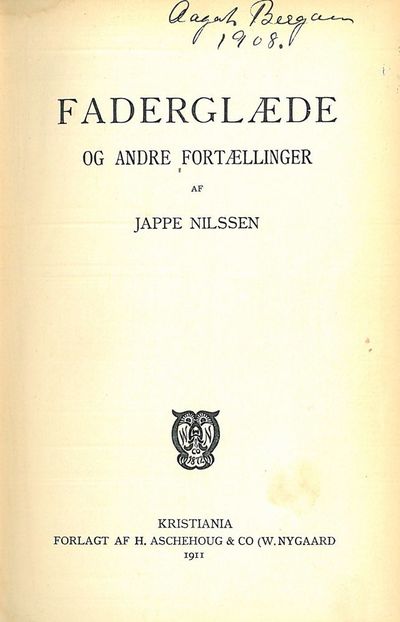 Faderglæde og andre fortællinger.