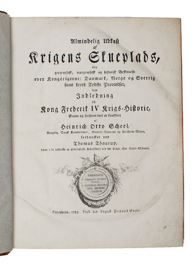 Almindelig Udkast af Krigens Skueplads, eller geographisk, topographisk og historisk Beskrivelse over Kongerigerne: Danmark, Norge og Sverrig samt deres Tydske Provindser, som Indledning til Kong Frederik IV Krigs=Historie...fordansket ved Thomas Thaa... (photo 2)