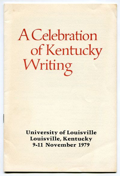 [Program]: A Celebration of Kentucky Writing