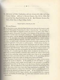 DANIELL CELL: "Fifth Letter on Voltaic Combinations, with Some Account of the Effects of a Large Constant Battery" & "On the Electrolysis of Secondary Compounds" (Philosophical Transactions of the Royal Society of London, Vol. 129 for the Year 1839 Part I & Part II, pp. 89-95, 97-112)