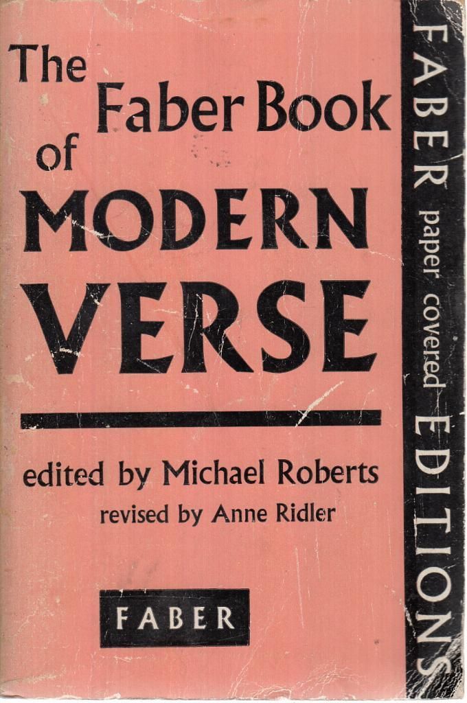 The Faber Book Of Modern Verse By Michael Roberts 1960