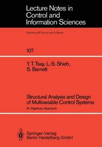 Structural Analysis and Design of Multivariable Control Systems : An Algebraic Approach