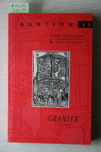 Auktion 35, 1. Und 2.Oktober 1993: Wertvolle Bücher, Graphik, Alte Und Moderne Kunst. by GRANIER, JOCHEN, BUCH- & KUNSTAUKTIONEN - BIELEFELD