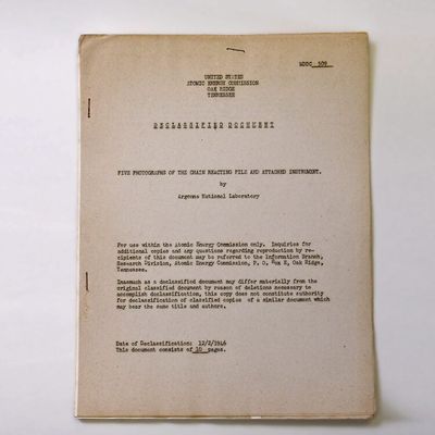 Five Photographs of the Chain Reacting File and Attached Instrument by Argonne National Labratory